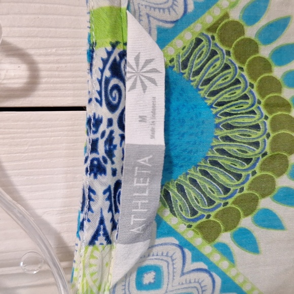 Athleta lightweight bathing suit cover-up - M -blue/green boho medallion mandala - Picture 2 of 7
